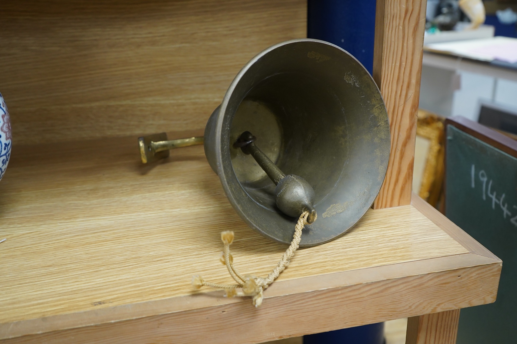 A bronze bell, dated 1839